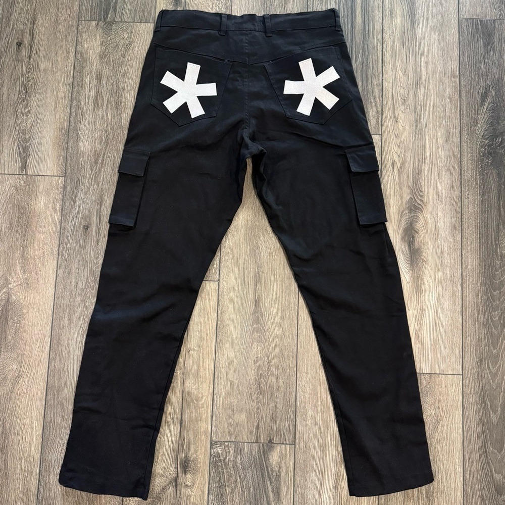 Mall Goth Cargo Pants Black Y2K Grunge Cyberpunk TrashyY2K Pants 34⁠ Unisex
